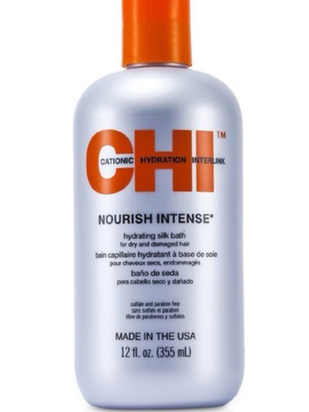 Nourish Intense Hydrating Silk Bath - Silver with Orange Cap